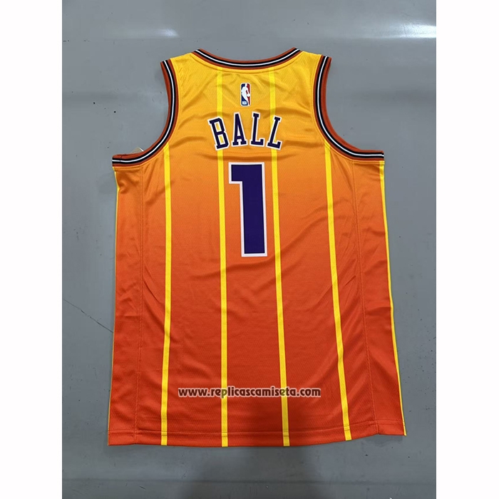 Camiseta Charlotte Hornets LaMelo Ball NO 1 Ciudad 2025-26 Naranja